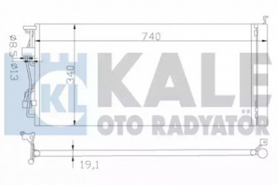 KALE OTO RADYATOR 343005 -  Конденсатор, кондиционер